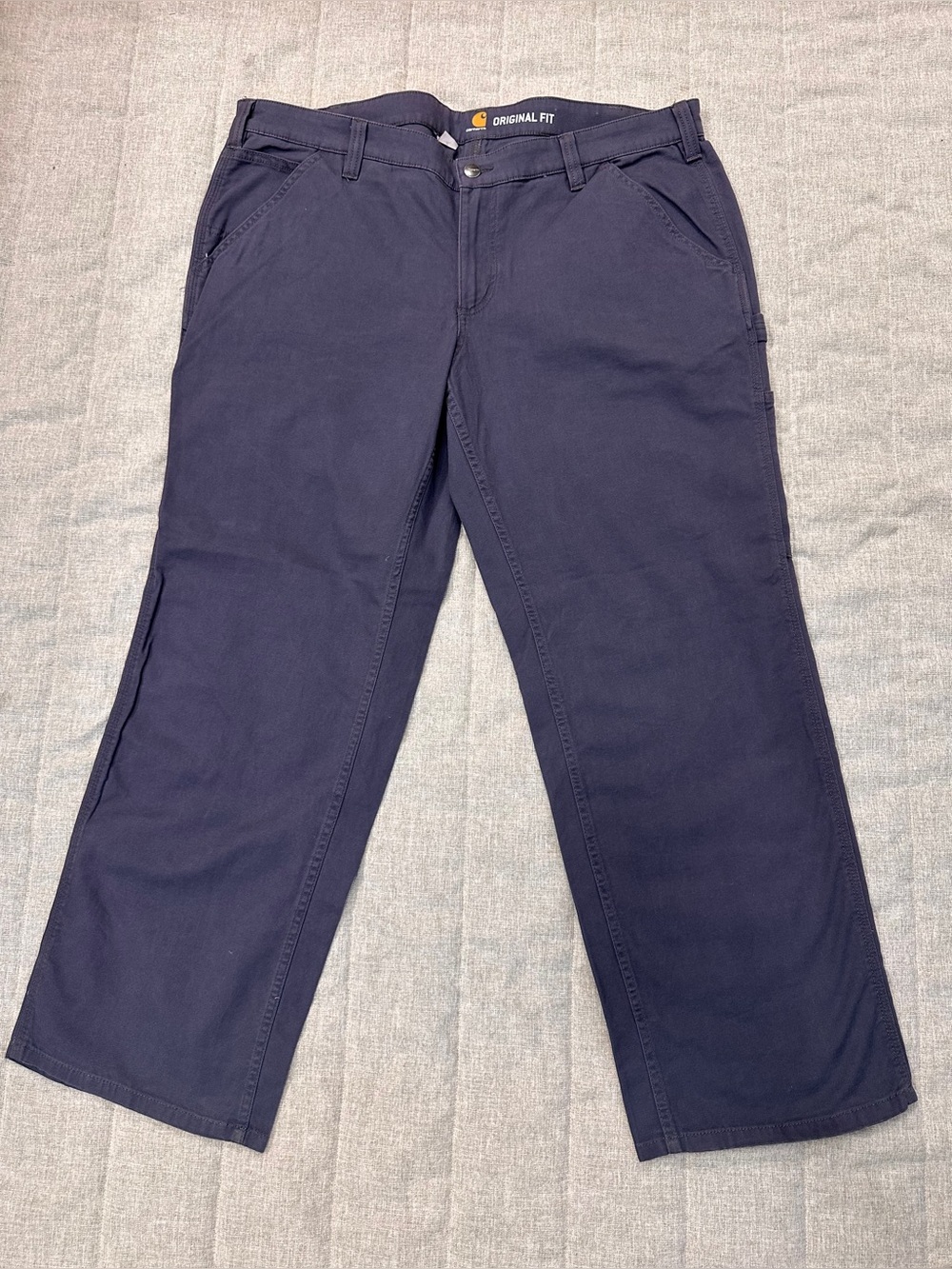 Carhartt Women’s Work Pants 18 Short Blue Utility Carpenter Original Fit